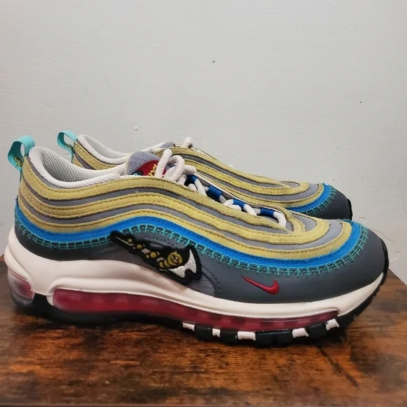 Nike Air Max 97 Air Sprung Iron Grey Size 5.5 Youth - Picture 5 of 13